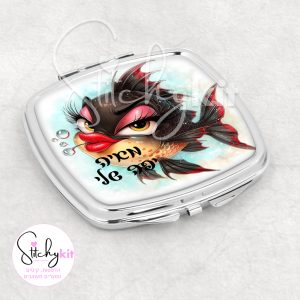 מראת כיס עם שם והקדשה - דג