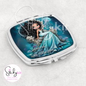 מראת כיס עם שם והקדשה - בת ים